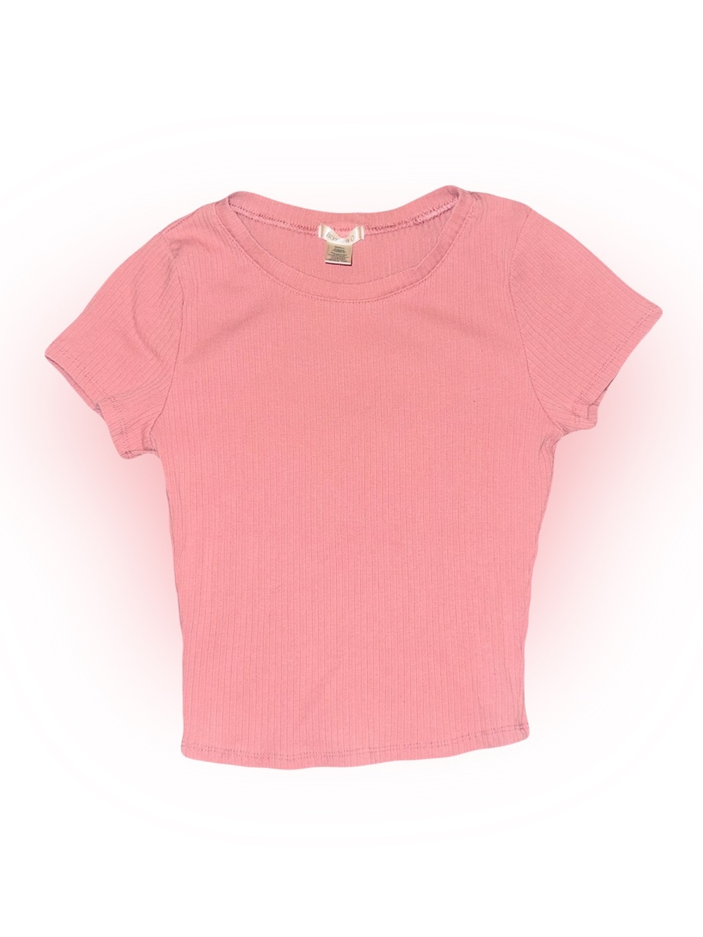NWOT BOZZOLO MAUVE RIBBED TEE SHIRT // SIZE SMALL🩷